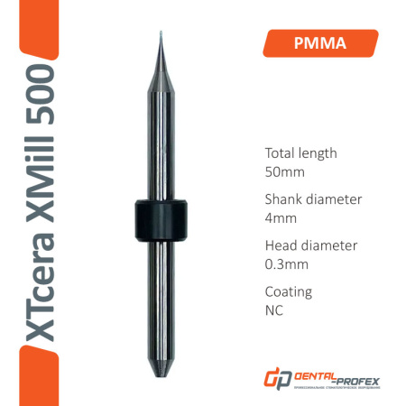 Фрезы XTCera XMill500  PMMA/WAX  0.3