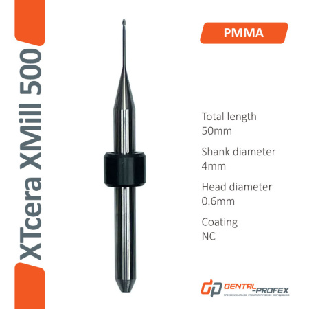 Фрезы XTCera XMill500  PMMA/WAX  0.6